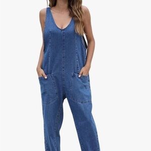 Women's Blue Denim Jumpsuit